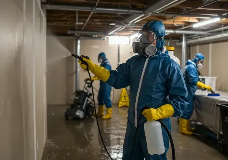 Basement Sanitization and Antimicrobial Treatment process in Garwood, NJ