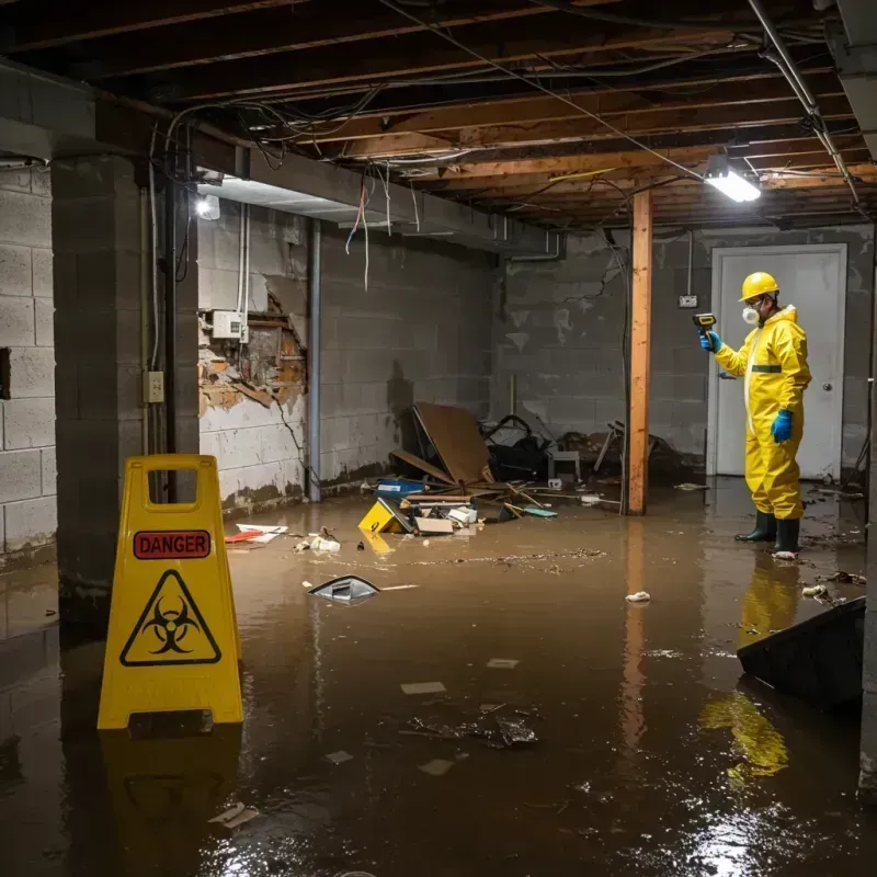 Flooded Basement Electrical Hazard in Garwood, NJ Property